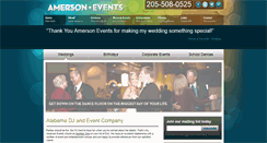 Desktop Screenshot of amersonevents.com